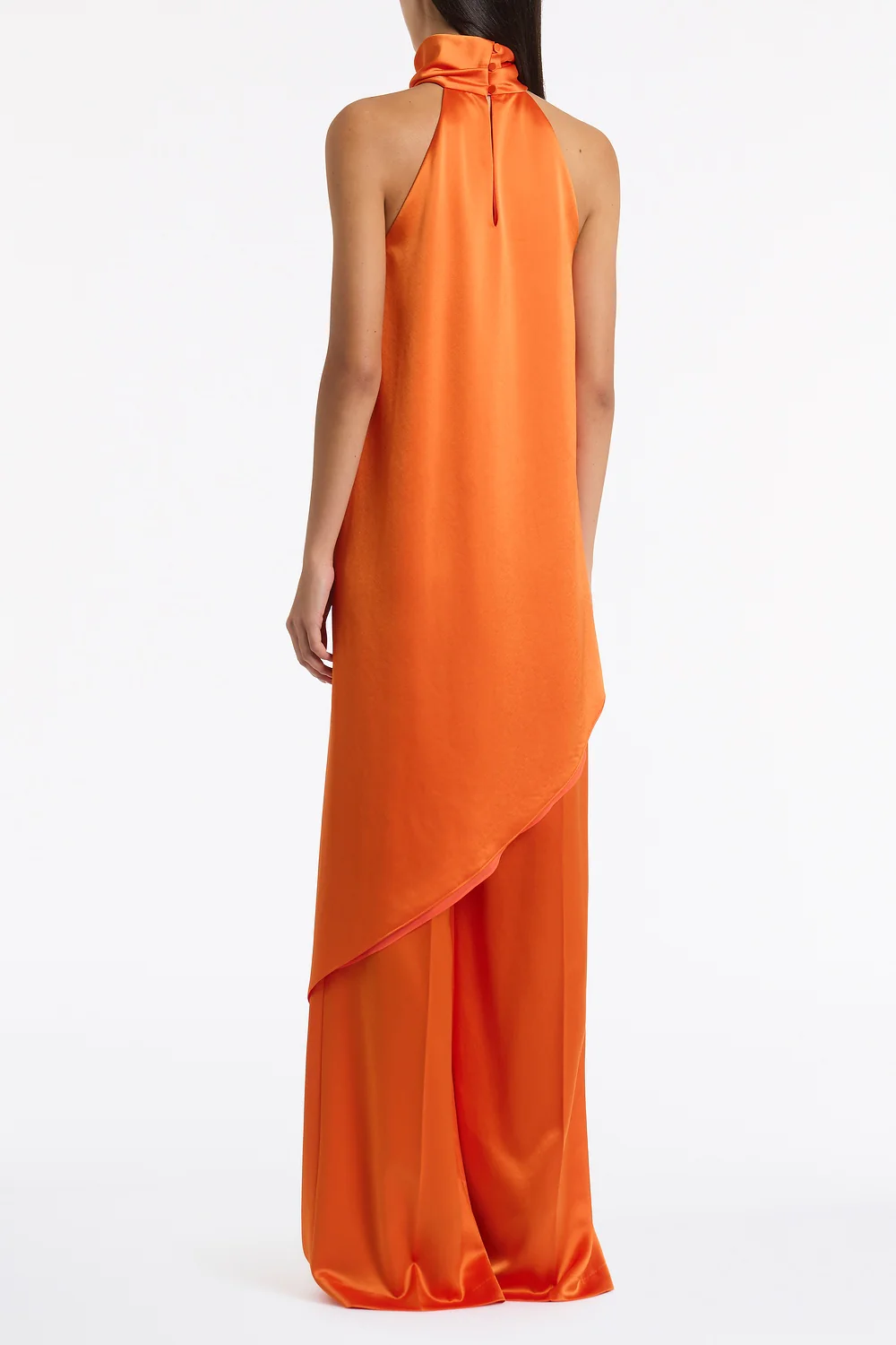 CLEMENTINE SATIN ACETATE DRAPED ASYMMETRIC TOP - Image 3