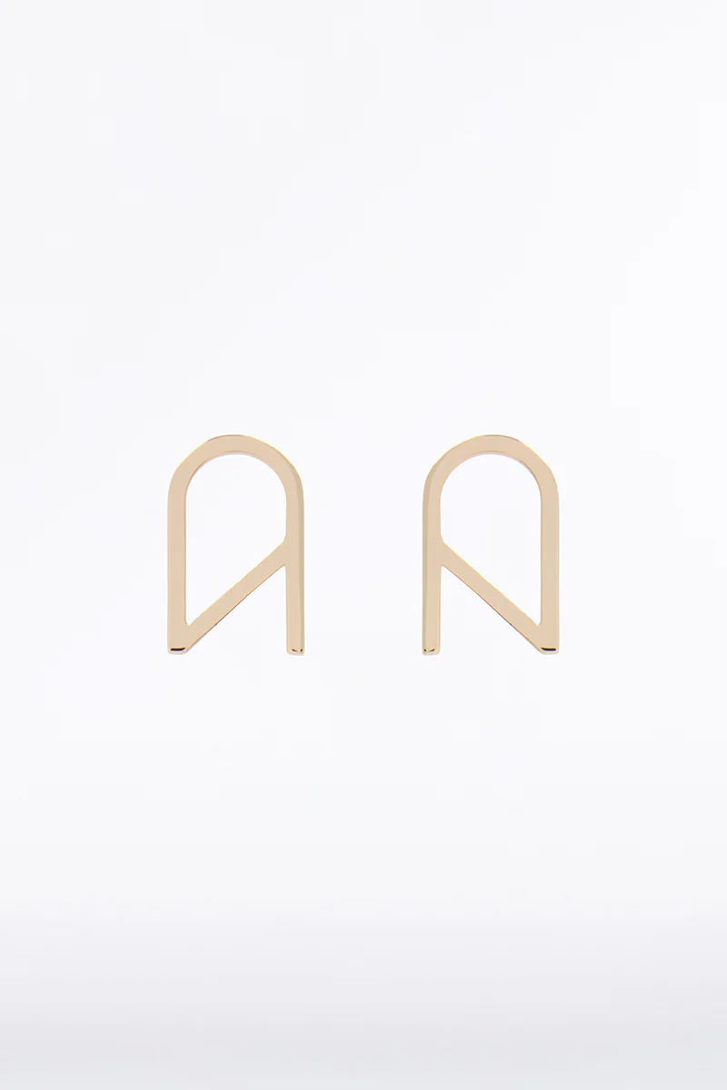 CZ LOGO EARRINGS SMALL