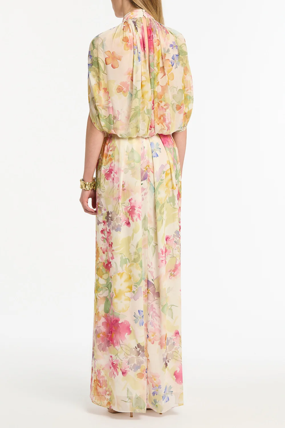 ETHEREA BLOOM HALTER CAPE GOWN - Image 3