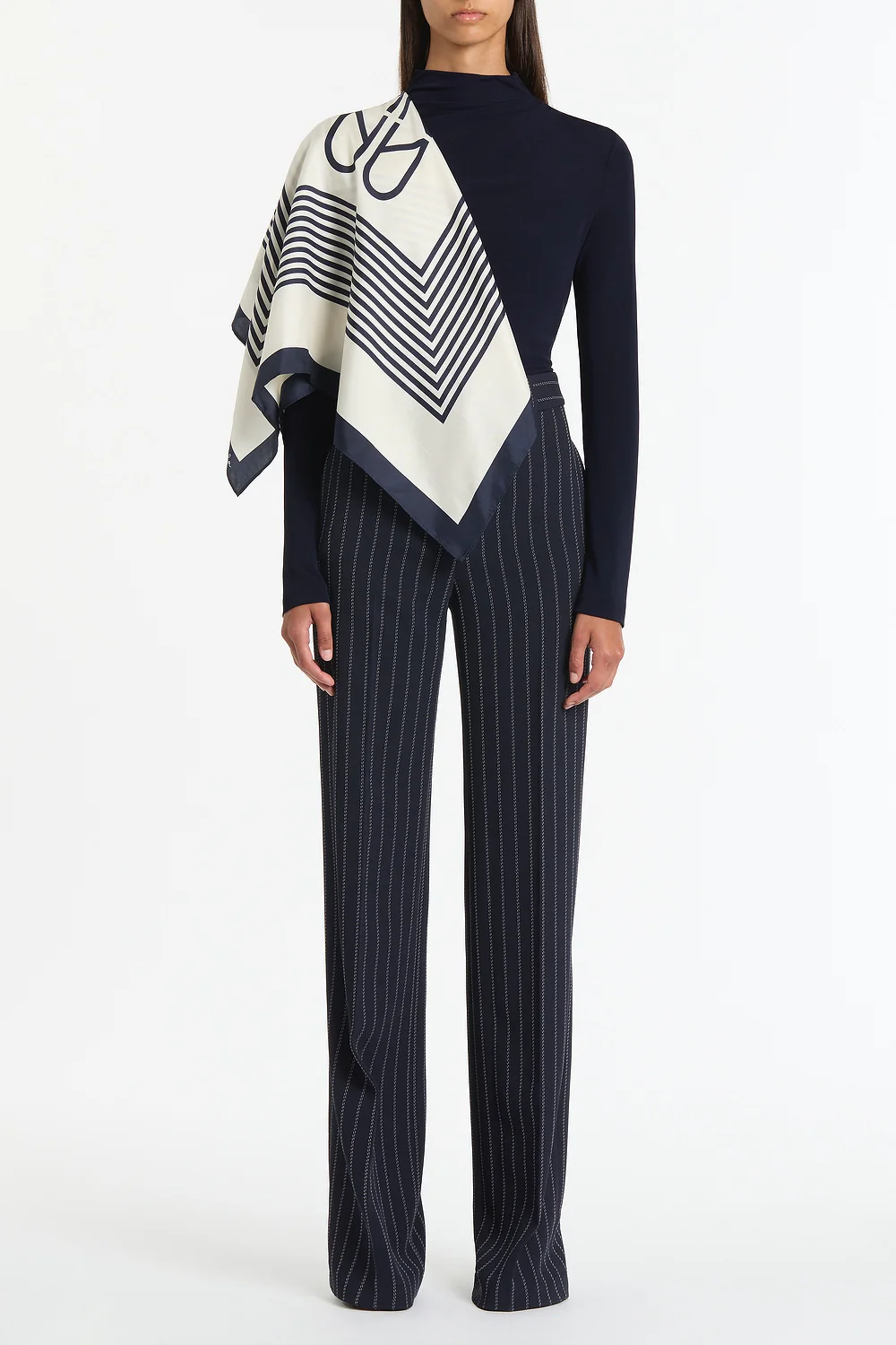 LIBERTY MATTE JERSEY GATHERED SHOULDER TOP - Image 4