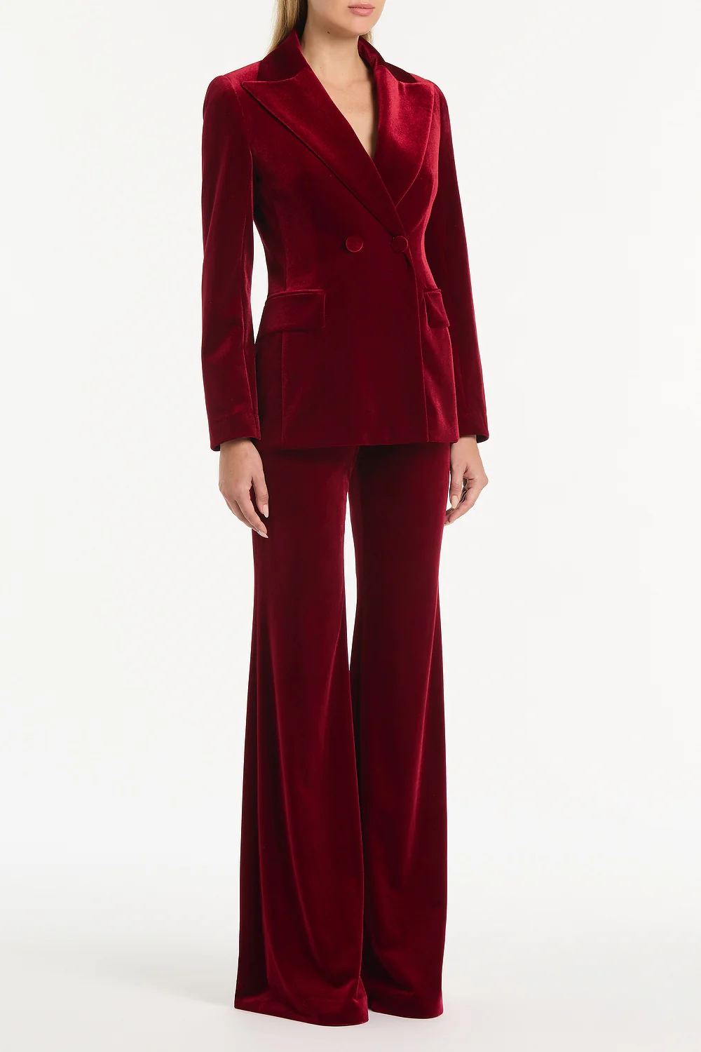ROUGE VELVET WIDE LEG PANT - Image 3